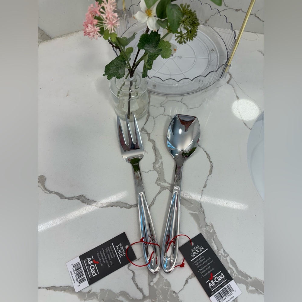 All-Clad Serving Spoon & Fork Utensil Set